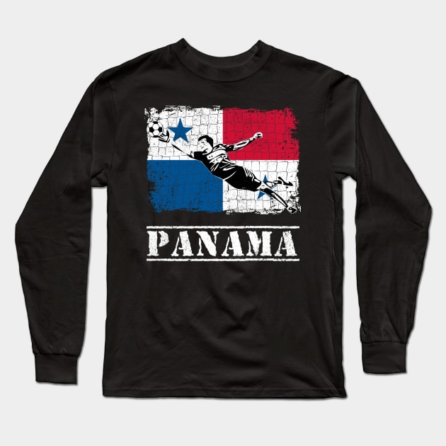 Panama Soccer Supporter Goalkeeper Shirt Long Sleeve T-Shirt by zeno27